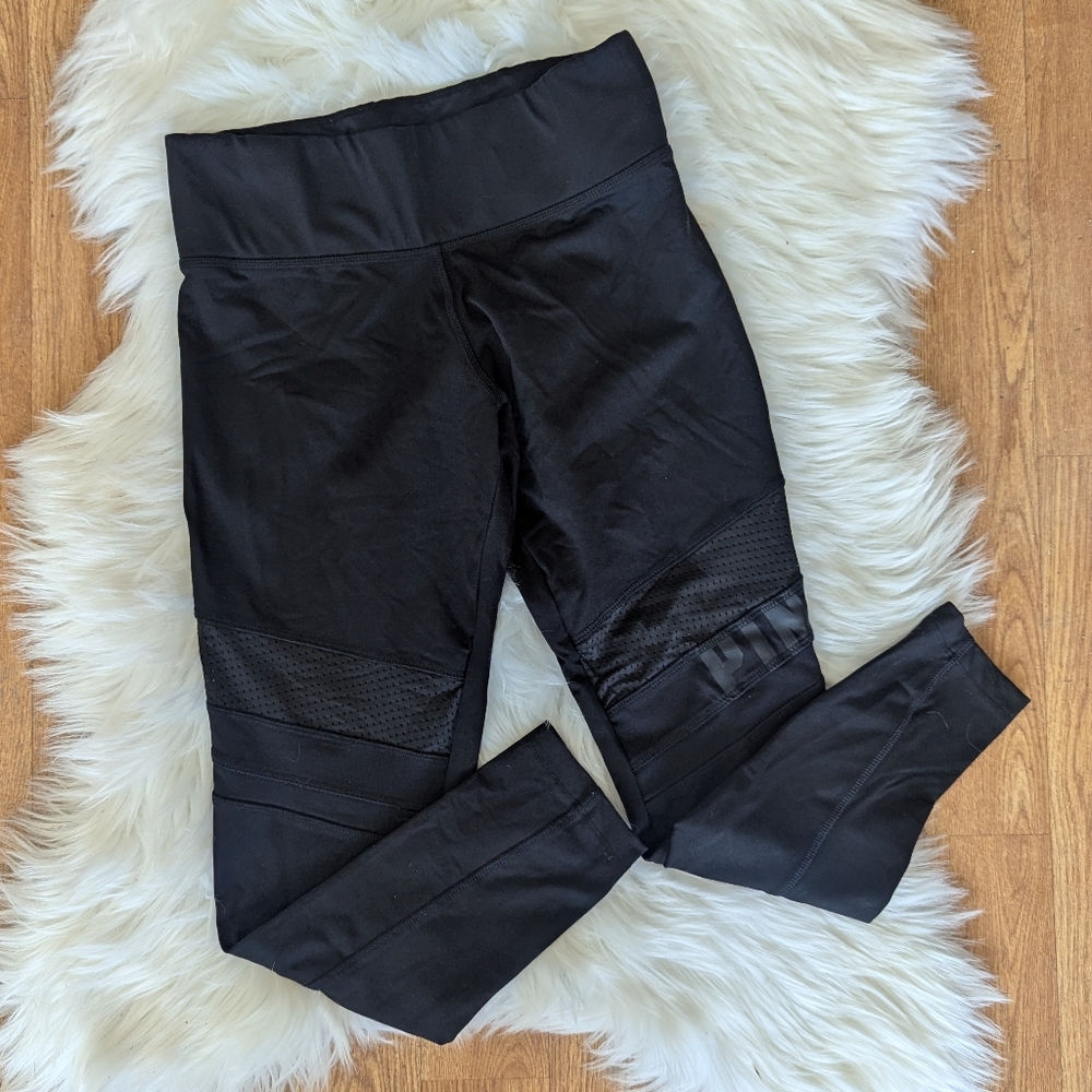 PINK Victoria's Secret Ultimate Leggings With Mesh Cutouts